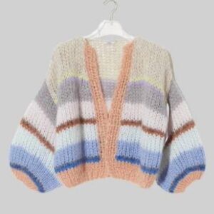 Maiami Mohair Blend Bomber Cool Breeze